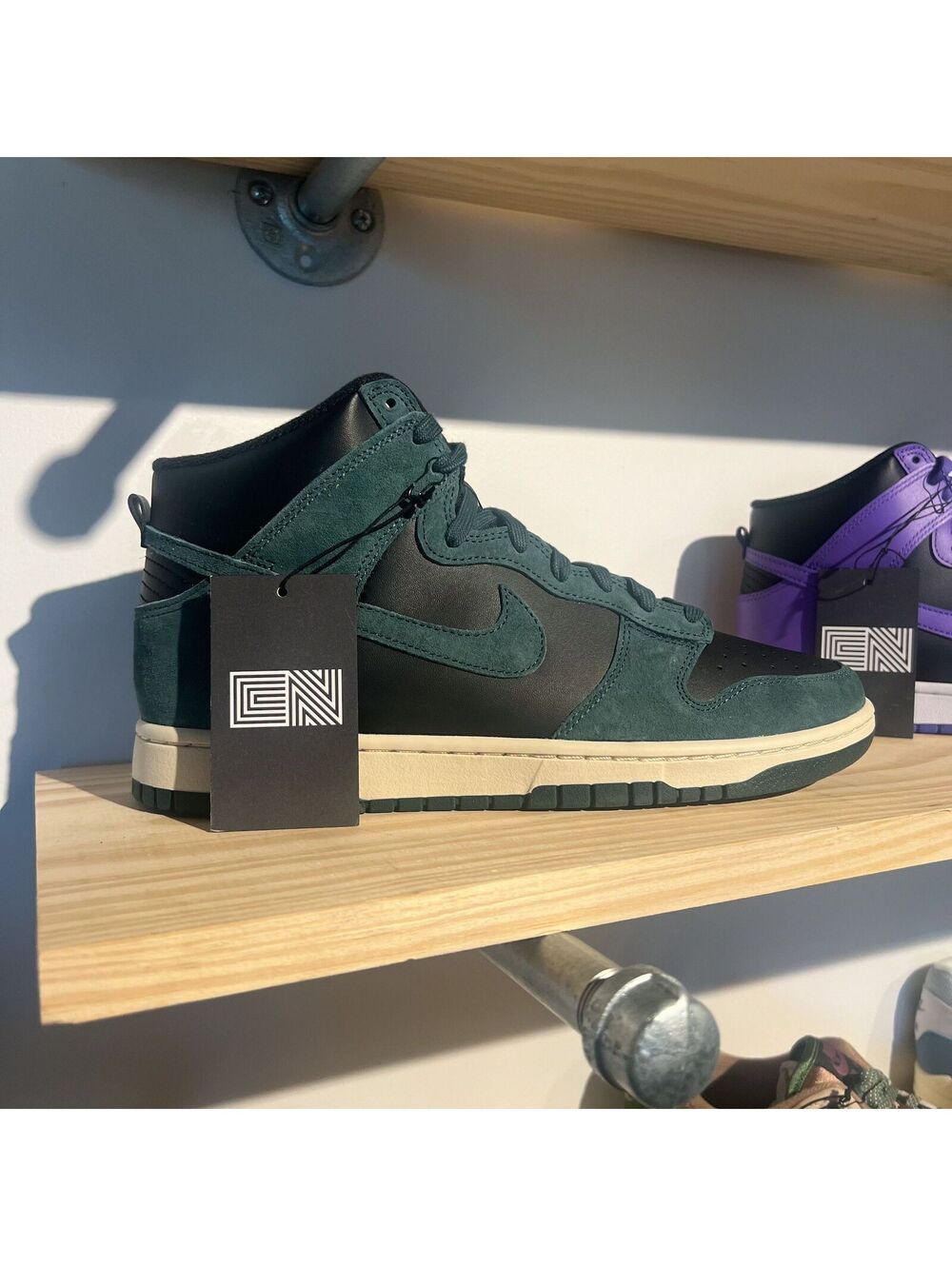 Size 11.5 • Nike Dunk High Retro PRM Faded Spruce